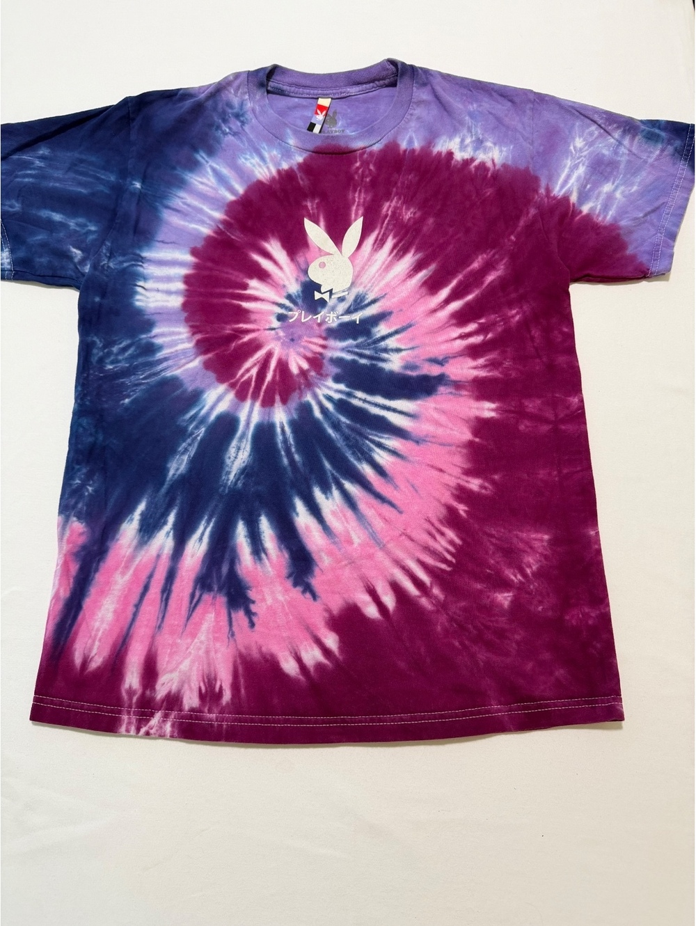 Playboy Tie-Dye T-Shirt Tokyo Japan Graphic Tee Size Small